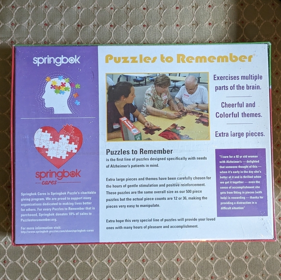 Springbok Spring Lantern 60-piece Puzzle New in Box Extra Large Pieces - Picture 2 of 2